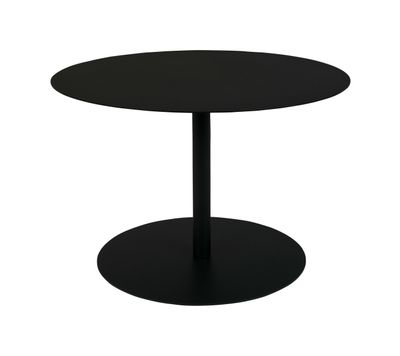 Zuiver Ronde Bijzettafel 'Snow' Staal, 60cm, kleur Zwart