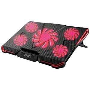 Inca INC-611GMS laptop cooling pad 43,2 cm (17") Zwart, Rood