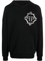 Philipp Plein hoodie Chrome à logo imprimé - Noir - thumbnail