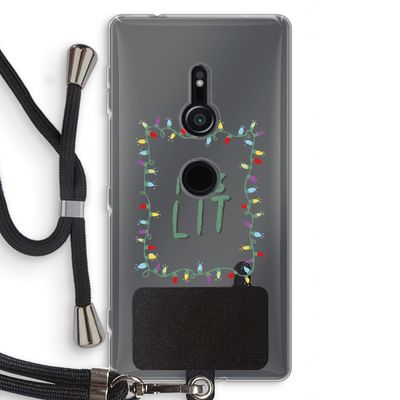 It's Lit: Sony Xperia XZ2 Transparant Hoesje met koord