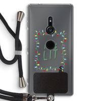 It's Lit: Sony Xperia XZ2 Transparant Hoesje met koord