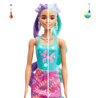 Barbie tienerpop Color Reveal Glitter 39,4 cm turquoise 25-delig - thumbnail