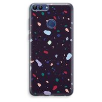 Dark Rounded Terrazzo: Huawei P Smart (2018) Transparant Hoesje