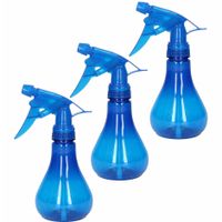 3x stuks waterverstuivers/plantenspuiten blauw 250 ml