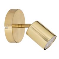 Wand / plafondlamp Vico - D10 x H15 cm - metaal - goud - 2 lichtbronnen