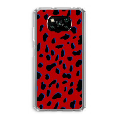Red Leopard: Xiaomi Poco X3 Pro Transparant Hoesje