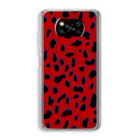 Red Leopard: Xiaomi Poco X3 Pro Transparant Hoesje