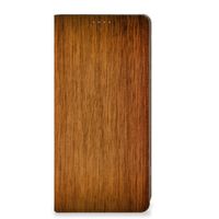 OnePlus 11 Book Wallet Case Donker Hout - thumbnail