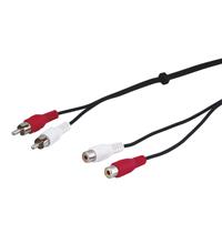 Goobay AVK 125-1000 10.0m audio kabel 10 m 2 x RCA Zwart