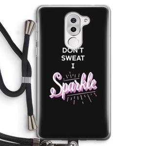 Sparkle quote: Honor 6X Transparant Hoesje met koord