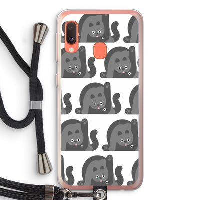 Cats: Samsung Galaxy A20e Transparant Hoesje met koord
