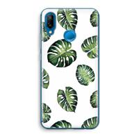 Tropische bladeren: Huawei P20 Lite Transparant Hoesje - thumbnail