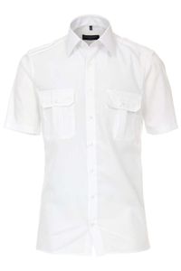 Casa Moda Modern Fit Piloot shirt Korte mouw wit