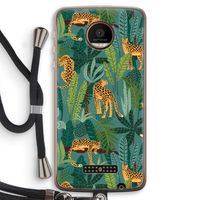 Luipaard 2: Motorola Moto Z Force Transparant Hoesje met koord