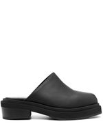 Eckhaus Latta mules Zoe 55 mm en cuir - Noir - thumbnail