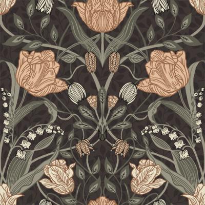 Dutch Wallcoverings Gronhaga - Filippa Brown - Bruin