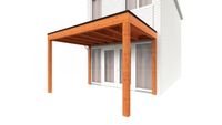 Trendhout Aanbouwveranda Modena 370x300 cm- Plat dak- Hout- Trendhout