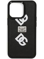 Dolce & Gabbana coque d'iPhone 13 Pro à logo imprimé - Noir - thumbnail