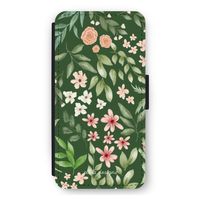 Botanical green sweet flower heaven: iPhone 11 Flip Hoesje
