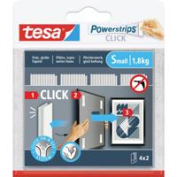 tesa Powerstrips CLICK Small 4x 2 stuks (l x b) 60 mm x 20 mm Inhoud: 4 paar