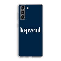 Topvent Navy: Samsung Galaxy S21 Transparant Hoesje