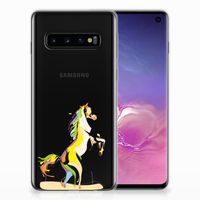 Samsung Galaxy S10 Telefoonhoesje met Naam Horse Color - thumbnail