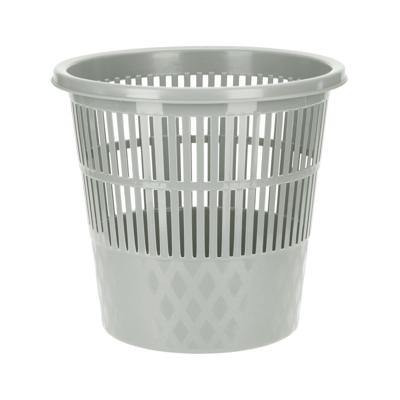 Excellent Houseware Vuilnisbak/prullenbak - 20 L - grijs - 28 cm