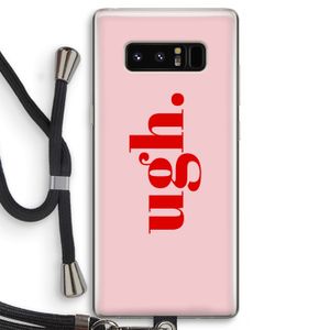 Ugh: Samsung Galaxy Note 8 Transparant Hoesje met koord