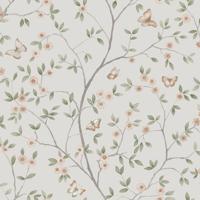 Dutch Wallcoverings Blomstermala - Hilma Grey/Green - Grijs/Groen