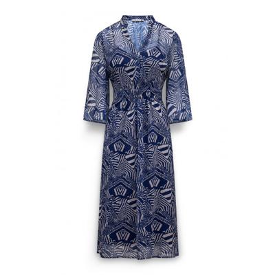 Label Dot - Blauw | Dames | Jurk | Blauw | 44 | regular | Kamst mode