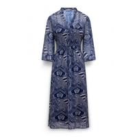 Label Dot - Blauw | Dames | Jurk | Blauw | 44 | regular | Kamst mode