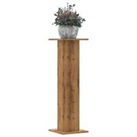 Plantenstandaards 2 st 30x30x95 cm hout artisanaal eiken - thumbnail