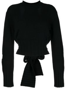 Dion Lee pull à effet usé - Noir