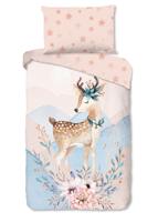 Good Morning Dekbedovertrek "bambi" - Multi - (140x200 cm) - Katoen Flanel