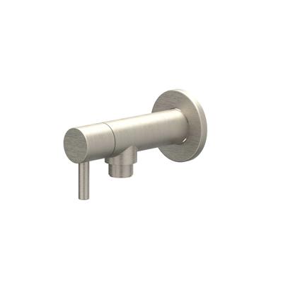 Hoekstopkraan IVY 1/2 3/8 Geborsteld Nickel PVD