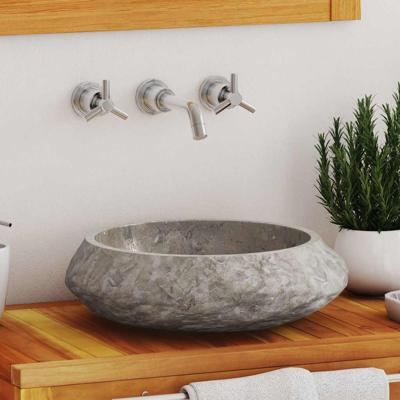 Gootsteen 40x12 cm marmer grijs