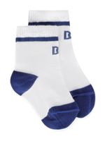 Dolce & Gabbana Kids chaussettes à logo DG en jacquard - Blanc Dolce & Gabbana Kids chaussettes à logo DG en jacquard - Blanc