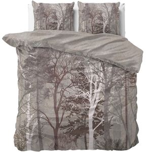 Dreamhouse Indre Dekbedovertrek Taupe-1-persoons (140 x 200/220 cm)