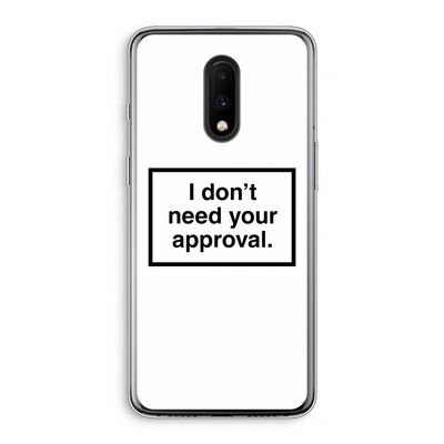 Don't need approval: OnePlus 7 Transparant Hoesje