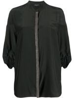 Fabiana Filippi chemise à strass - Vert