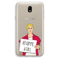 Gimme a call: Samsung Galaxy J7 (2017) Transparant Hoesje