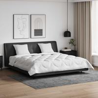 VidaXL Dekbed met kussen 3 pcs wit microvezel