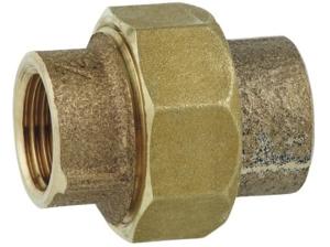 Kirchhoff Schroefaansluiting roodmessing, blank, 3/4"IT, vlak afgedicht, (3330) - 988960313