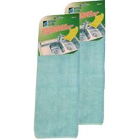 Benson Microvezel doek - 2x - 38 x 38 cm - blauw - schoonmaak doek - dweil