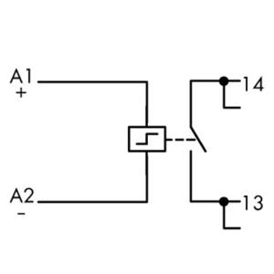 WAGO 789-571 Industrieel relais Nominale spanning: 24 V/DC Schakelstroom (max.): 16 A 1x NO 1 stuk(s)