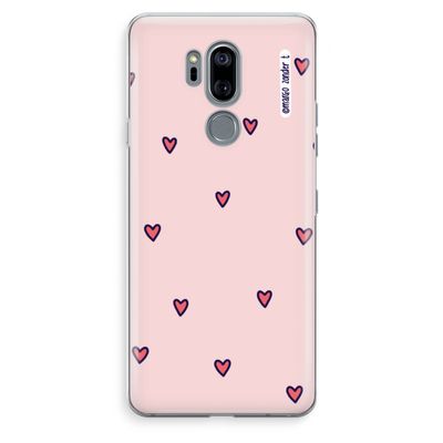Hartjes: LG G7 Thinq Transparant Hoesje