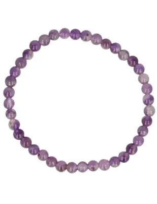 Edelsteen Armband Amethist - kinderarmbandje - 4 mm
