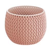 Prosperplast Bloempot Splofy - zalmroze - 1400 ml - D18 cm - kunststof - binnen/buiten