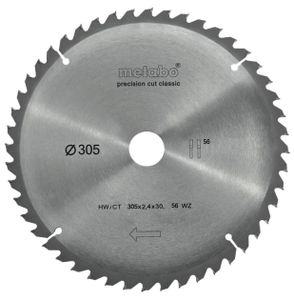 Metabo Cirkelzaagblad "Precision Cut" HW/CT Ø 305 mm, 56 WZ 5°neg - 628064000