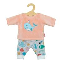 Heless Poppenjurk pyjama roze walvis, 35-45 cm